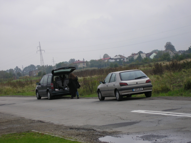 Pohled na nae auto v Bezince