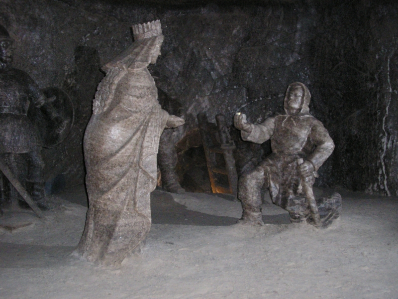 Wieliczka - sochy ze soli